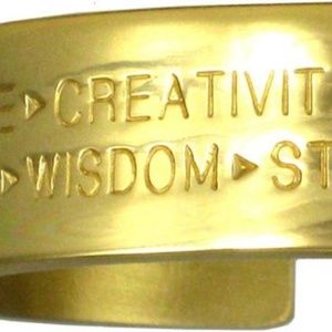NEW Virtues Wide Brass Bracelet by Sergio Lub
